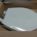 Bemis 500EC 068 Molded Wood Round Toilet Seat with Easy Clean and Change Hinge, 1 Pack, Fawn Beige