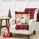 Ofiray-home Beach Bags for Women - Large Cotton Mesh Tote Bag, Foldable Shoulder Bag for Travel Beach Picnic Vacation (Beige With Red)