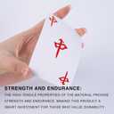 drizzle Poker Mahjong Playing Cards Table Game Chinese Blue and White Porcelain Design 144 Card Chips Set PVC Plastic Waterproof Portable Leisure Time