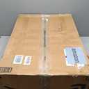 ChooChoo Bathroom Floor Cabinet, Farmhouse Bathroom Storage Cabinet with 4 Doors and Adjustable Shelves, Pantry Cabinet for Living Room, Kitchen, Walnut (11.81"D x 23.62"W x 43.31"H)