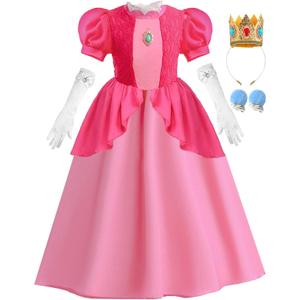iTVTi Princess Costume for Little Girls with Accessories Halloween Carnival Costumes for Kids (3-4 Years)