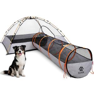 Elevon Extra-Large Pet Enclosure, Cat Tunnels Tents Suitable for Cats Dogs Rabbits, Indoor Outdoor Playpen Portable Exercise Tent with Carry Bag, 74" x 74"x 36"