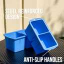 ColdCore Large Double Ice Block Mold  10lbs Big Ice Cube Molds, Reusable Steel Reinforced Silicone, Perfect Ice Maker for Cold Plunge, Ice Bath Chiller, Coolers, and Ice Tray - 1 Pack