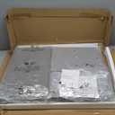 BOLUO Gray Kids Desk and Chair Set for 5-8 Year Old, Small Child Desk with Fabric Drawer, Children Study Table with Storage Toddler Girls Boys (Grey)