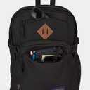 JanSport Main Campus FX Backpack - Travel or Work Bag w 15-Inch Laptop Pack with Leather Trim, Black, One Size
