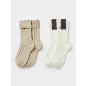 Personalized Christmas Stockings with Name Tags 22 Inch Extra Large Knit Stockings, Set of 6 Family Xmas Stocking for Fireplace Mantel Adults, White Beige