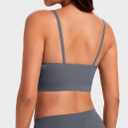 Angelhood Sports Cami Bras Pack for Women - Basic V-Neck Padded Seamless Bras with No Underwire (L)