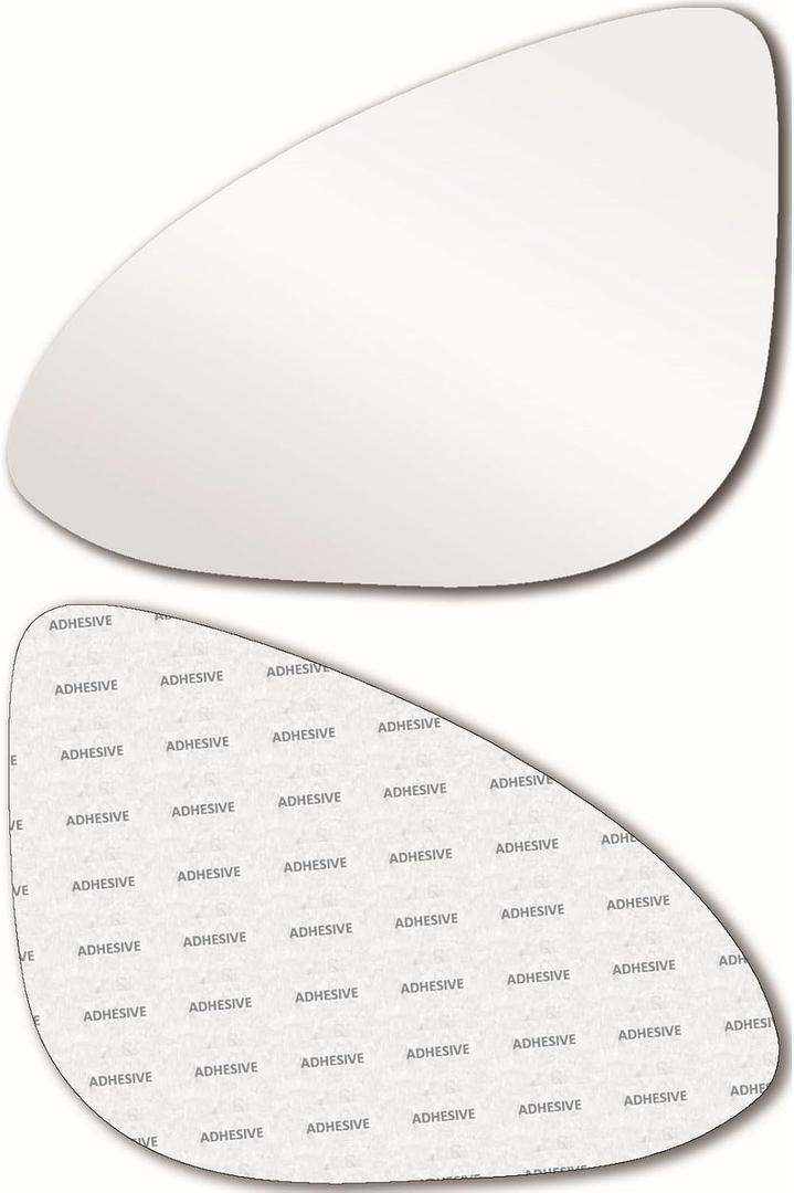 New Replacement Mirror Glass with Full Size Adhesive for 2013-2016 Chevrolet Spark Driver Side View Left LH