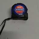 WORKPRO 25FT Tape Measure, 1/8 Fractions Easy Read Measuring Tape, Retractable Nylon Coating Measurement Tape Accuracy 1/32, Magnetic Hook, Belt Clip, Rubber Protective Casing (7.6 m, Blue)