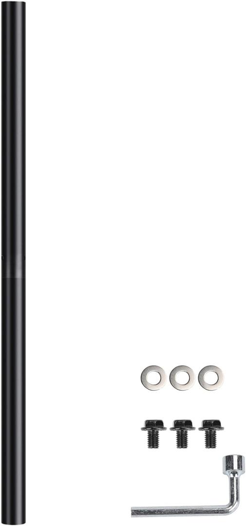 Modern 84" Black Cast Aluminum Outdoor Light Post  3" Diameter Direct Burial Pole for House, Porch, Patio, Deck, Garage, Yard, Garden, and Driveway1Pack