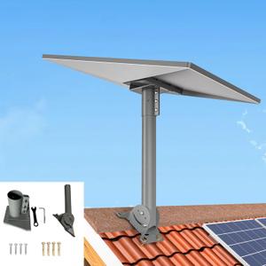 Starlink Gen 3 Roof Mount,Starlink Pole Mount Starlink Mounting Kit,Compatible with Starlink Standard Dish,V3 Mount Plate Roof Mount V3 Kickstand Dish, Dark Grey, RM001