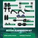 SCITOO 8-PC SET Suspension Sway Bar Link Kit - Fit For Jeep Grand Cherokee Front Sway Bar End Link Rear Sway Bar End Link Inner Tie Rod End Outer Tie Rod End