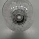 ONEWISH Mushroom Lamp Small Bedside Table Lamp-Nightstand Nightlight Dimmable Stepless, Translucent Glass White Desk Lamp for Bedroom Dorm Living Kitchen, Murano Style Aesthetic Cute Home Decor