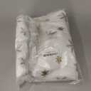 Mr. Pen White Faux Fur Christmas Tree Skirt, 36 inches, Gold Snowflakes