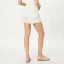 The Drop Women's Rowan Flared Denim Short (33, Ecru)