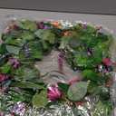 Sggvecsy Spring Summer Wreath for Front Door 22 Inch Artificial Tulips Wreath with Eucalyptus Leaves Lavender Ferns Colorful Silk Flowers Butterflies for Home Farmhouse Indoor Outdoor Wall Decor