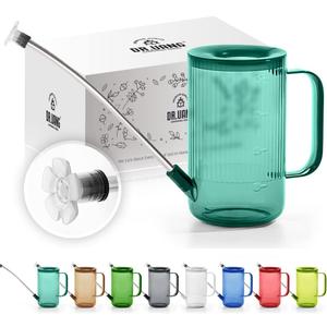 Small Watering Can Indoor Plants with Long Spout (1L, Emerald)
