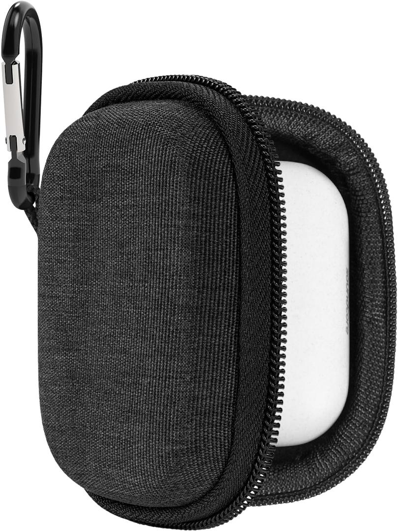 Geekria Shield Earbuds Case Compatible with Soundcore by Anker P40i, P30i, C30i, Liberty 4 True Wireless Earbuds, Replacement Protective Hard Shell Travel Carrying Bag (Dark Grey)