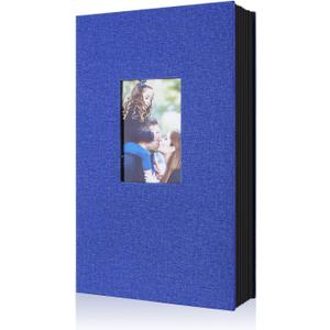 Ywlake Photo Album 4x6 300 Pockets, Linen Photo Albums Holds 300 Horizontal Pictures Only Blue