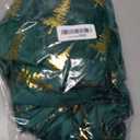 Horaldaily Green Tablecloth 60x120 Inch Rectangular, Solid Rectangle Table Cloth with Golden Christmas Tree Sequin, Thanksgiving Christmas Table Cover for Wedding, Party, Banquet, and Events