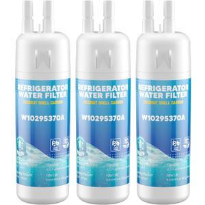 W10295370A WRS588FIHZ04 WRS325SDHZ WRS325SDHZ13 Water Filter Replacement for Whirlpool WRS321SDHZ13 WRS325FDAM04 WRSF5536RZ00 WRS588FIHZ00 WRFF3236RZ00 WRMF3636RZ00 WRS571CIHZ01 by WXOXIMI