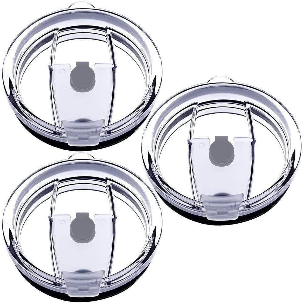 12oz Cups Replacement Lids, Spill Proof and Splash Resistant Lid, Straw Friendly (3 Pack)
