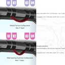 Grab Handles Roll Bar Hand Grips Accessories for Jeep Wrangler TJ JK JL & Gladiator, fits Sahara/Rubicon/Willys/4XE/Sport (No Sky One-Touch), Red 2 Packs