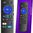 for Roku Voice Remote TV Control, for Roku Stick Remote Replacement, Streaming Players, Streaming Sticks, Audio and TVs, with 4 App Shortcut Keys