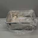 Stainless Steel Litter Box with Metal Lid and Scoop - Enclosed Metal Litter Box for Large Cats, Rust-Resistant, Odor-Control, Easy to Clean, Durable & Long-Lasting with Round Edge (L) (L:17.7"x13.8"x11.8")