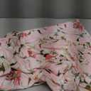 Mommy and Me Floral Dresses Mother Daughter Matching Short Sleeve Tshirt Midi Dress Crew Neck Outfits with Pockets (Large, Pink)