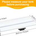 29.21x11.69 x0.16in Clear Tempered Glass Canopy,Aquarium Fish Tank Hoods FITS for Most 20Long/29 Gallon Fish Tanks (Aqueon, Marine Land & Perfecto)