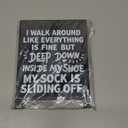 I Walk Around like Everything Is Fine Funny Desk Decor Acrylic Office Tabletop Sign Christmas Gift for Coworkers Friends Home Workspace Cubicle Desk Decoration for Work Humor Daily Smile Motivation