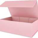 Pink Gift Box 12" x 6" x 4" with Magnetic Closure Lid Gifts Boxe for Presents,Bridesmaid Gifts Boxes,Cute Box,Birthday Gift Boxe,Luxury for Gifts Packaging, Magnetic Gift Boxes for Wrapping Gifts (Pink)