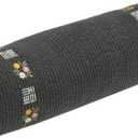 12-inch Korean Buckwheat Cervical Neck Roll Compact Cypress-Filled Bolster Pillow for Targeted Neck Support (BTS Jungkook's Pick) Adjustable Firmness, Organic Cotton Cover