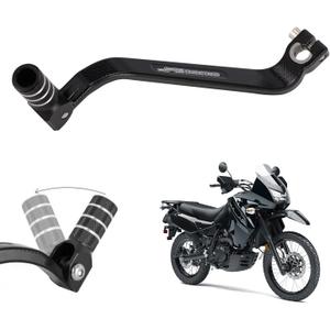 Racing Motorcycle Gear Shifter Lever Extended 10mm Folding Tip CNC for KLR 650 KLR650 1987-2018 Black