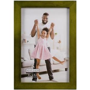 Malden International Designs Green Concept Wood Picture Frame, 4x6, Green Pack of 6
