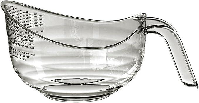 Generic Rice Washing Filter Strainer Pasta Strainer Fruit Vegetable Bowl Drainer for Rice, Clear
