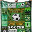 Soccer Gifts for Boys, Soccer Lover Gifts, Soccer Ball Team Gifts Blanket 60"x 50"