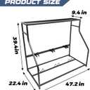 3 Bike Floor Stand, Heavy Duty Bicycle Storage Rack for Garage, Freestanding Bike Parking Station for Road Mountain Bike, Space Saving Indoor Organizer