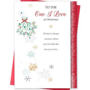 2 x Funny Christmas Cards, Merry Christmas Card Gifts for Husband, Wife, Fiance, Fiancee, Girlfriend,Boyfriend, Girlfriend, Romantic Xmas Card & Gifts for Women Men (MM-217)