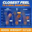 YGA Silent Basketball Official Size 7 (29.5"): Upgraded 95% Bounce - Ultra Quiet Airless Basketball for Dribbling Indoor - Soft Foam Basketball with Realistic Grip and Deep Grooves for All Ages, Gift Box, Ready to Play