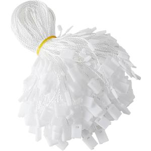 Tangyinrd 7 Inch 1000Pcs White Nylon Hang Tag String Snap Lock Pin Loop Fastener Hook Ties Tag Strings, Easy and Fast to Attach