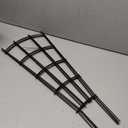 Thealyn 4 Pack 24" Metal Plant Trellis for Pots & Garden Beds, Rustproof Support for Indoor Outdoor Climbing Plants, Vines, Flowers, Fan Shaped, Black