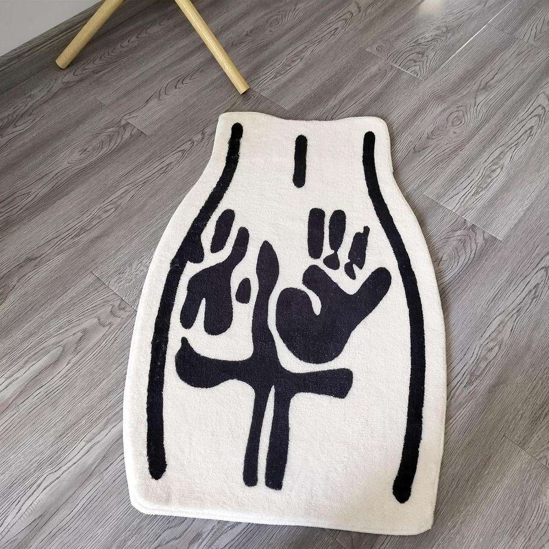 Sexy Bathroom Tufted Rugs - Soft Tufted Absorbent Rug for Bathroom Bedroom, Machine Washable Home Decor Mat(19.7 * 31.5in)