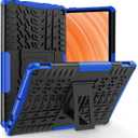 for 2023 Release Fire HD 10 Tablet Case(Fit 13th Generation Not Fit 11th/9th/7th Gen) Dual Layer Heavy Duty Shockproof Rugged Case with Kickstand for Kids, Also for 10in Sony Nokia (Blue)