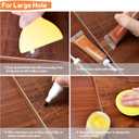 REALINN Wood Furniture Repair Kit- Set of 28 - Touch Up Markers, Fillers with Wood Putty - Repair Scratch, Cracks, Hole, Discoloration for Wooden Door, Floor, Table, Cabinet
