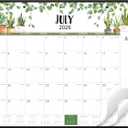 Desk Calendar 2026-2027 - Large Desk Calendar 2026-2027 22x17, Jul. 2026 - Dec. 2027, 26-27 Large Calendar, 18 Months, Corner Protectors - Plants (Green)