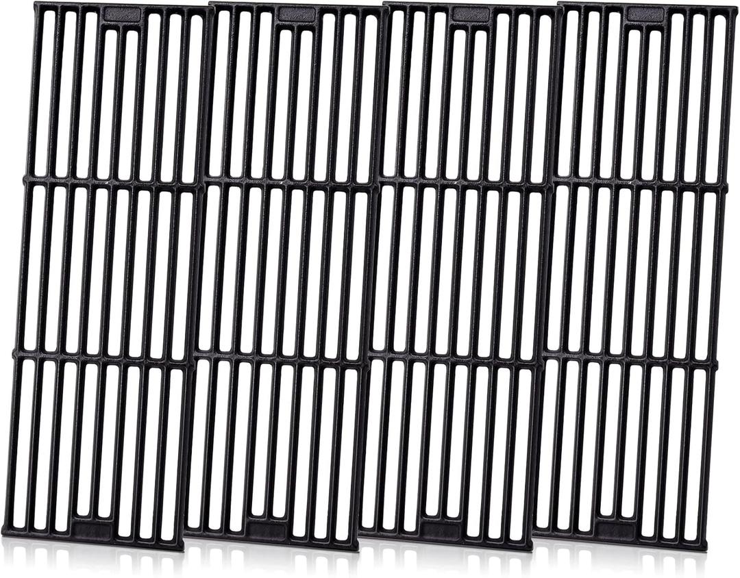Grill Grates for Char Griller 5050, 5650, 2121, 3001, 5072, 2123, 2828, 3072, 3030, 3008, 4000, King Griller 3008, 5252, 19 3/4 Inch Cast Iron Cooking Grate for Char-griller Replacement Parts.