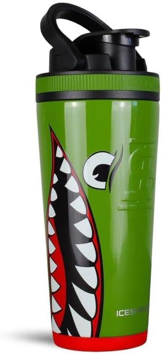 Ice Shaker Insulated Stainless Steel Shaker Bottle | 26oz, Bomber | Cold for 30+ Hours | Insulated Cup with Twist-on Agitator | Odor-Free Bottle for Protein Shakes, Water, Smoothies, Cocktails