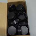 Rozer 50 Pcs Black Plastic Bottle Caps 38 mm for Empty Juice Bottles, Tamper Seal Lids Container Lids Bottle Caps for Crafts DIY, 4, 8, 12, 16, and 32 oz Container